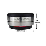 IsoAcoustics OREA Bordeaux Isolatoren